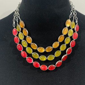 5/$25 21” 3-Strand Glass Bead Nested Necklace